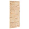 vidaXL Barn Door Natural 80 x 2.5 x 208 cm Solid Pine Wood