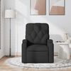 vidaXL Massage Recliner Chair Black Fabric