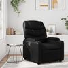 vidaXL Recliner Chair Black Faux Leather