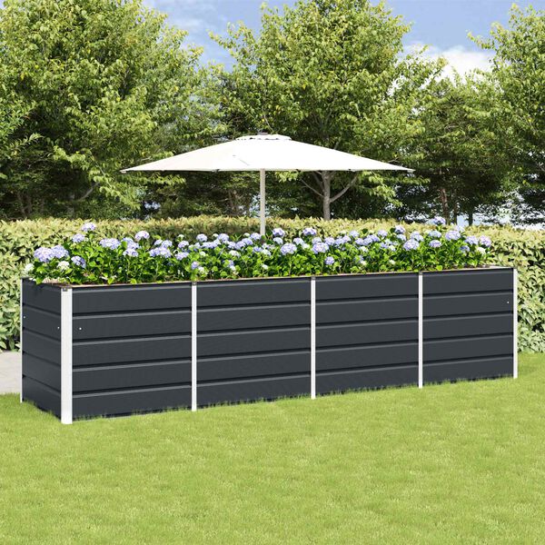 vidaXL Planter Anthracite 240 x 80 x 75 cm Steel