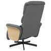 vidaXL Massage Recliner Chair with Footrest Dark Grey Fabric