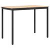 vidaXL Bar Table 140 x 80 x 105 cm Solid Pine Wood Natural Rectangular