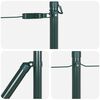 vidaXL Fence Post Other 52 pcs Green 3.2 x 3.2 x 100 cm Steel