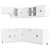 vidaXL 11 Piece Kitchen Cabinet Set "Porto" White Engineered Wood