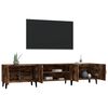 vidaXL TV Cabinet Smoked Oak 180x31.5x40 cm Engineered Wood