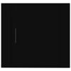 vidaXL Wall-mounted Bedside Cabinet Black 50x30x47 cm