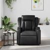 vidaXL Massage Recliner Chair Black Faux Leather