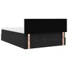 vidaXL Ottoman Bed with Mattress & LEDs Black Double Velvet