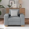 vidaXL Sofa Chair Light Grey 60 cm Fabric