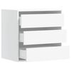 vidaXL Corner Chest of Drawers White 60x41x58 cm Engineered Wood
