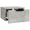 vidaXL Wall-mounted Bedside Cabinets 2 pcs Concrete Grey 34x30x20 cm