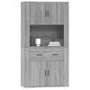 vidaXL Highboard Grey Sonoma Engineered Wood