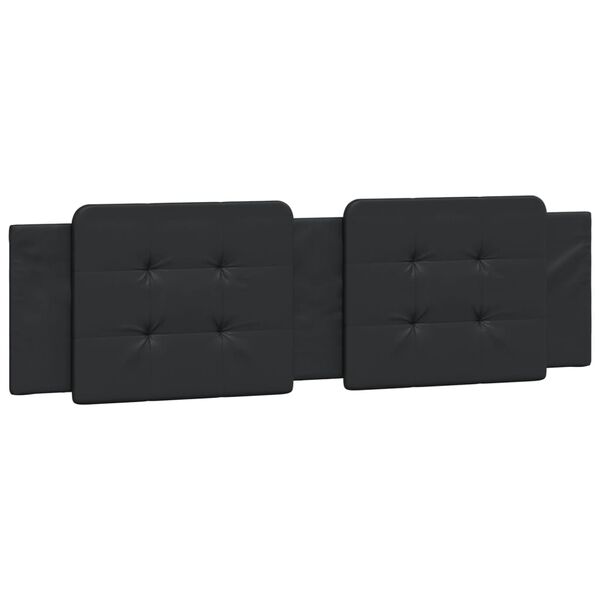 vidaXL Headboard Cushion "Zadar" Black 180 cm Faux Leather