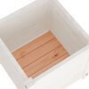vidaXL Garden Planter White 40x40x40 cm Solid Pinewood