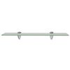 vidaXL Floating Shelves 2 pcs Glass 50x10 cm 8 mm
