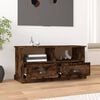 vidaXL TV Cabinet Smoked Oak 93x35.5x45 cm Engineered Wood