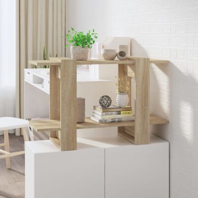 vidaXL Book Cabinet/Room Divider Sonoma Oak 80x30x51 cm
