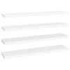 vidaXL Floating Wall Shelves 4 pcs White 120x23.5x3.8 cm MDF