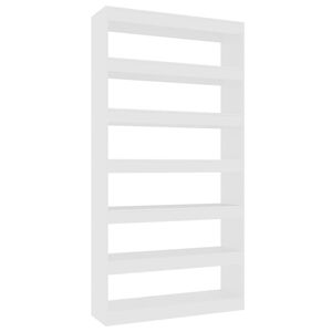 vidaXL Book Cabinet | White | Engineered wood | Large | Book Cabinet
