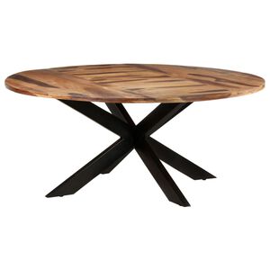 vidaXL Dining Table Round 175x75 cm Acacia Wood with Honey Finish
