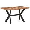 vidaXL Dining Table 140x70x75 cm Solid Wood with Honey Finish