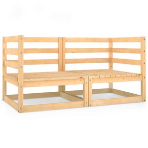 vidaXL Garden 2-Seater Sofa Solid Pinewood