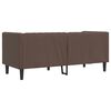 vidaXL Chesterfield Sofa 2-Seater Brown Faux Leather