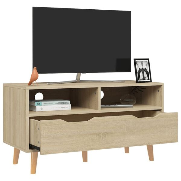 vidaXL TV Cabinet Sonoma Oak 90x40x48.5 cm Engineered Wood