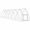 vidaXL Chicken Cage Silver 600x105x120 cm Galvanised Steel
