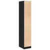 vidaXL Apothecary Cabinet Black oak 30 x 41 x 174.5 cm Engineered wood