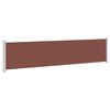 vidaXL Side Awning | Brown and grey