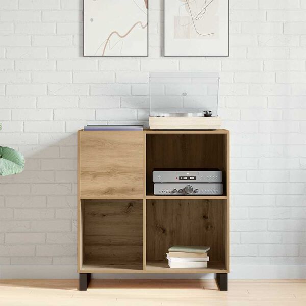 vidaXL Record Cabinet Artisan oak 85 x 38 x 89 cm Engineered Wood