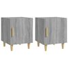 vidaXL Bedside Cabinets 2 pcs Grey Sonoma Engineered Wood