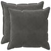 vidaXL Cushion with Pillow HOUTEN 2 pcs Dark Grey Velvet
