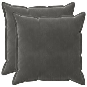 vidaXL Cushion with Pillow HOUTEN 2 pcs Dark Grey Velvet