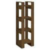 vidaXL Book Cabinet/Room Divider Honey Brown 41x35x125 cm Solid Wood