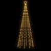 vidaXL Christmas Cone Tree Warm White 310 LEDs 100x300 cm