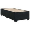 vidaXL Box Spring Bed with Mattress Black King Single Velvet