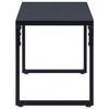 vidaXL Garden Bench 120.5 cm PS Board Black