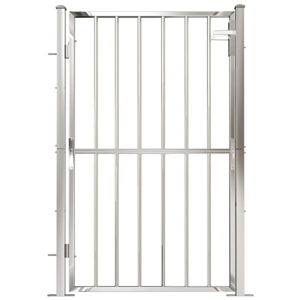 vidaXL Garden Gate 100x145 cm Stainless Steel