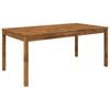vidaXL Garden Dinner Table Natural 180 x 88.5 x 75 cm