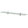 vidaXL Floating Shelf | Frosted | Tempered safety glass | Medium | Wall mounting