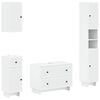 vidaXL 4 Piece Bathroom Cabinet Set EDE White Engineered Wood