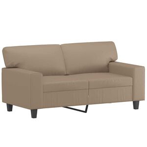 vidaXL 2-Seater Sofa Cappuccino 120 cm Faux Leather