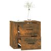 vidaXL Wall-mounted Bedside Cabinet Smoked Oak 50x36x47 cm