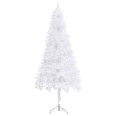 vidaXL Corner Artificial Christmas Tree White 240 cm PVC