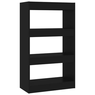 vidaXL Book Cabinet/Room Divider Black 60x30x103 cm Engineered Wood