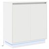 vidaXL LED Sideboard White 71 x 34.5 x 75 cm Engineered Wood