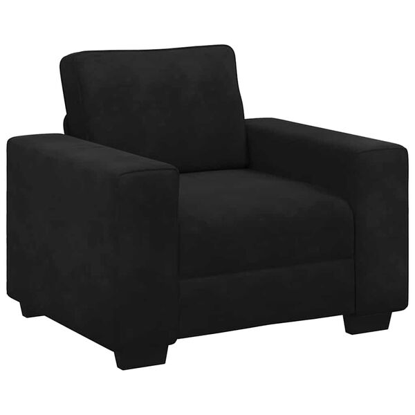 vidaXL Sofa Chair Black 100x77x82 cm Velvet