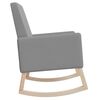 vidaXL Rocking Chair Light Grey Fabric